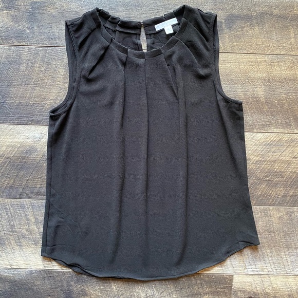 New York & Company Tops - New York & Company Black Pleated Top Medium